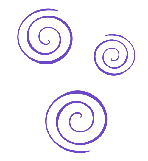 Spiral doddle PURPLE