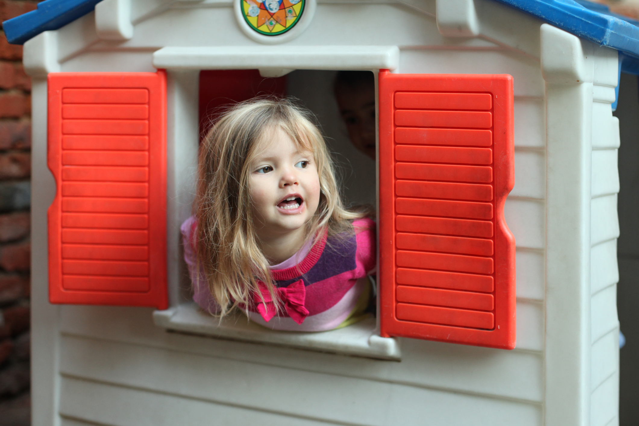 Little girl in playground